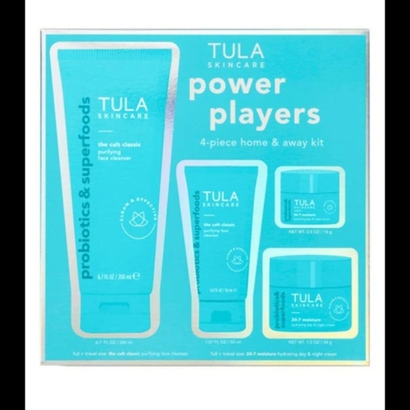 Tula Other - New 4 piece TULA SKINCARE The Power Couple Set home and away kit